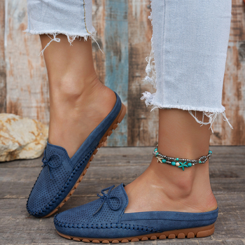 Μεγάλο Μέγεθος Δημοφιλή Ραφή Εξαγωγών Γυναικεία Φλατ Μοκασίνια σε Καθαρό Χρώμα Εξαγωγές Διασυνοριακή Προμήθεια Ηλεκτρονικού Εμπορίου