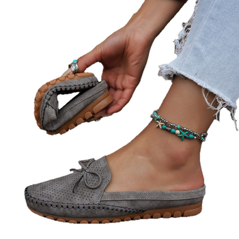 Μεγάλο Μέγεθος Δημοφιλή Ραφή Εξαγωγών Γυναικεία Φλατ Μοκασίνια σε Καθαρό Χρώμα Εξαγωγές Διασυνοριακή Προμήθεια Ηλεκτρονικού Εμπορίου