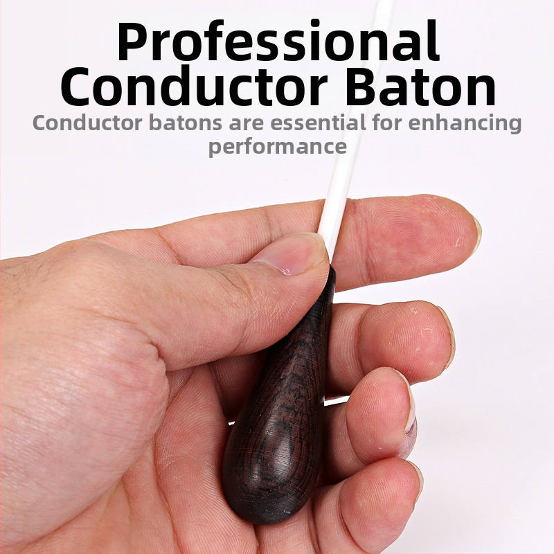 Дръжка от абаносова държливост за концертна палка, командна заповед, музикална палка, сценично изпълнение, професионална палка