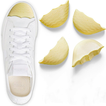 Kingad suured muutused väikeste esemete täidisega ühe suurusega PU varbakork pehme esijala padi valuvaigistav naiste kingad poole suurusega sisetalla reguleerimine