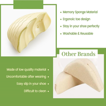 Kingad suured muutused väikeste esemete täidisega ühe suurusega PU varbakork pehme esijala padi valuvaigistav naiste kingad poole suurusega sisetalla reguleerimine