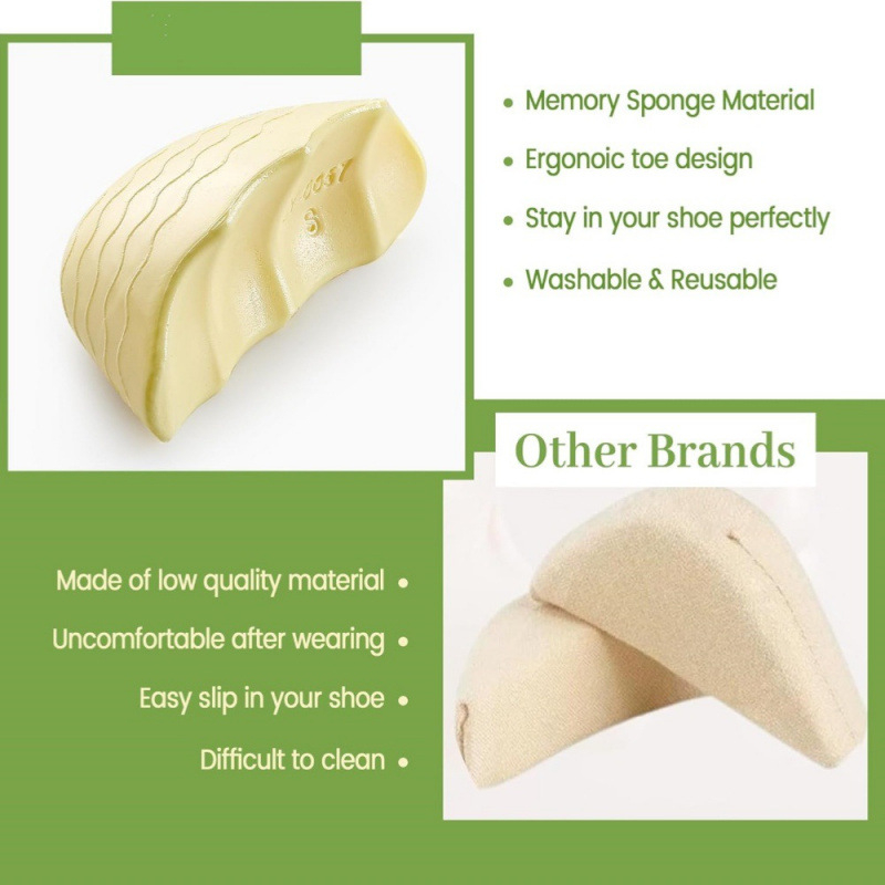 Kingad suured muutused väikeste esemete täidisega ühe suurusega PU varbakork pehme esijala padi valuvaigistav naiste kingad poole suurusega sisetalla reguleerimine