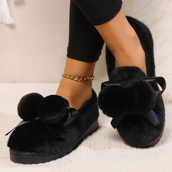 Jesenske i zimske baršunaste zadebljane ženske pamučne cipele, nove cipele s kapom, lagane ženske navlake za trudnice, krznene cipele, izvoz cipela u ime