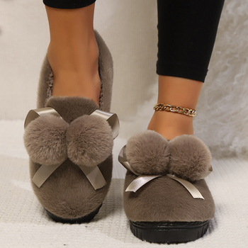 Jesenske i zimske baršunaste zadebljane ženske pamučne cipele, nove cipele s kapom, lagane ženske navlake za trudnice, krznene cipele, izvoz cipela u ime