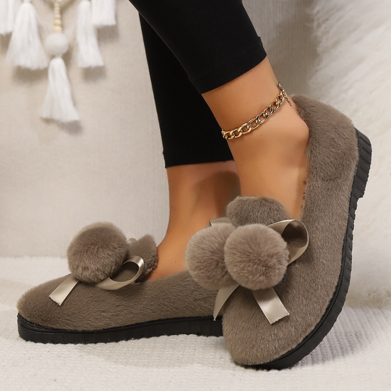 Jesenske i zimske baršunaste zadebljane ženske pamučne cipele, nove cipele s kapom, lagane ženske navlake za trudnice, krznene cipele, izvoz cipela u ime