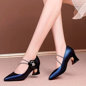 Γυναικεία Ψηλοτάκουνα Παπούτσια Καλοκαιρινά 2025, Γυναικεία Ψηλοτάκουνα Παπούτσια με Χοντρό Τακούνι