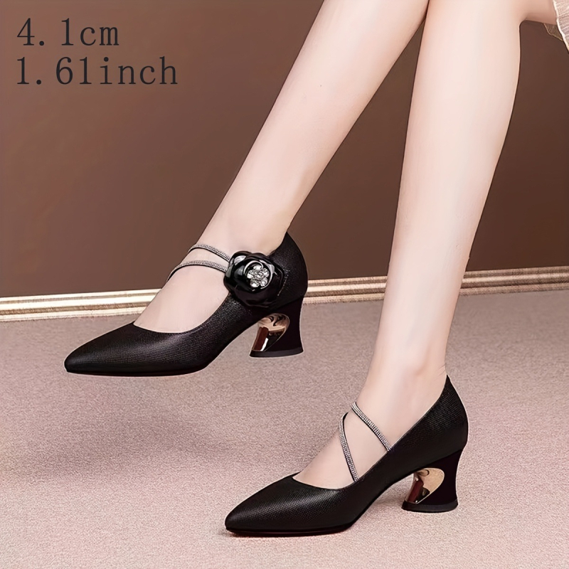 Γυναικεία Ψηλοτάκουνα Παπούτσια Καλοκαιρινά 2025, Γυναικεία Ψηλοτάκουνα Παπούτσια με Χοντρό Τακούνι