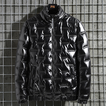 Νέο χειμερινό μπουφάν με βαμβακερή επένδυση για άνδρες, νεανικό μονόχρωμο παλτό, φθινοπωρινό και χειμωνιάτικο, ζεστό, ανθεκτικό στο κρύο, απλό, βαμβακερό μπουφάν σε απόθεμα.