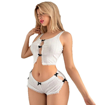 Pure Desire Σέξι Κορίτσι Στυλ Φιόγκος Κοίλος Σχεδιασμός Απλό και Ευέλικτο Καλοκαιρινό Aliexpress Νέο Κοστούμι