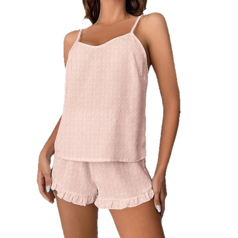 TEMU, pantaloni scurți de vară din crep, la modă, simpli, casual, relaxanti, pentru femei, pijamale de casă pentru exterior