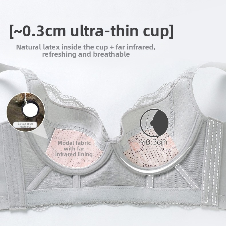 Jauni mīksti tērauda gredzeni, plāni sešu rindu regulējami krūštura ieloces augšdaļas kolektora parma pretnokarāšanās ēteriskās eļļas krūzītes sieviešu apakšveļa