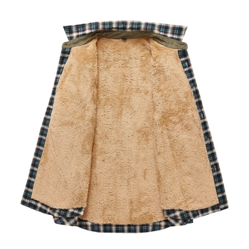 Διασυνοριακό Ευρωπαϊκό Μέγεθος Amazon Ανδρικό Ευρωπαϊκό Μέγεθος Βελούδινο Πουκάμισο με Χοντρό Καρό Καθημερινό Ρούχο Εργασίας Ευρωπαϊκό και Αμερικανικό Μπουφάν