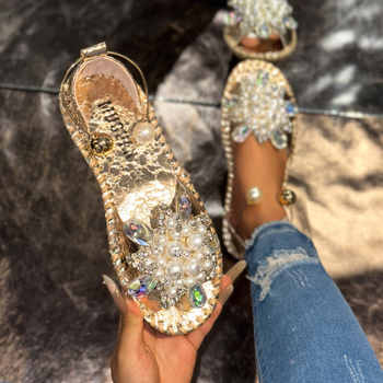 Κλασικά αξεσουάρ με floral μαργαριτάρια, φλατ παντόφλες, δημοφιλή σε απόθεμα, slip-on σανδάλια, μοντέρνα παπούτσια για την παραλία