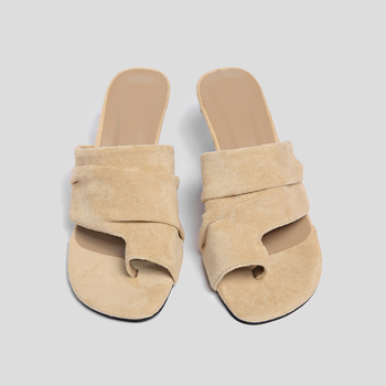 Ψηλοτάκουνα Σανδάλια για Γυναίκες Καλοκαίρι 2025 Νέα Μοντέρνα Τζιν με Τετράγωνα Δάχτυλα και Ανοιχτά Τακούνια Στιλέτο, Γυναικείες Μισές Παντόφλες για Γυναίκες