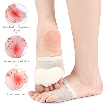 Viie auguga esijala hoolduskaitse varvastepadi kingakate hõõrdumisvastane jalakaitse harjutustantsutarbed esijalapadi pool