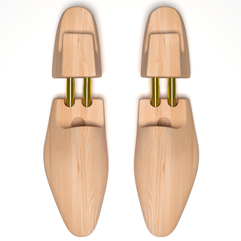 Medžio masyvo batų paskutinio batų atramos spyruoklė, reguliuojama pušies apsauga nuo raukšlių, LOGO odinių batų stiliaus įtaisas, aukštos kokybės batų atrama