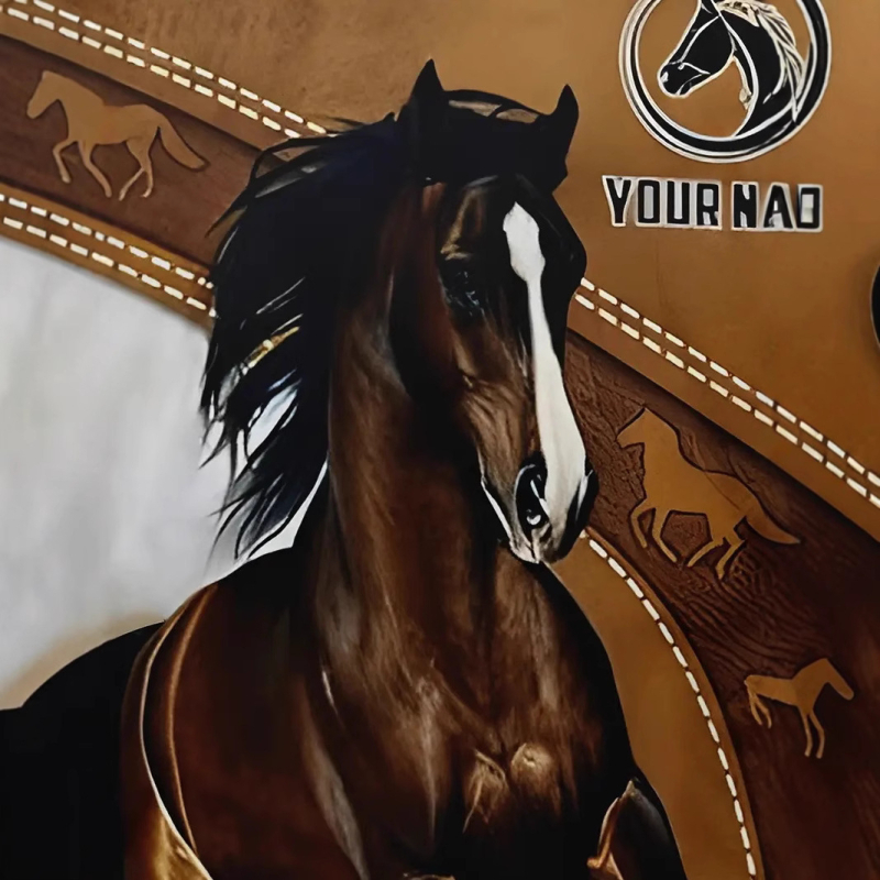 Tricou cu mânecă lungă casual și confortabil pentru bărbați, cu imprimeu 3D cu cal, de primăvară și toamnă, 2025, vânzare fierbinte, îmbrăcăminte transfrontalieră pentru bărbați