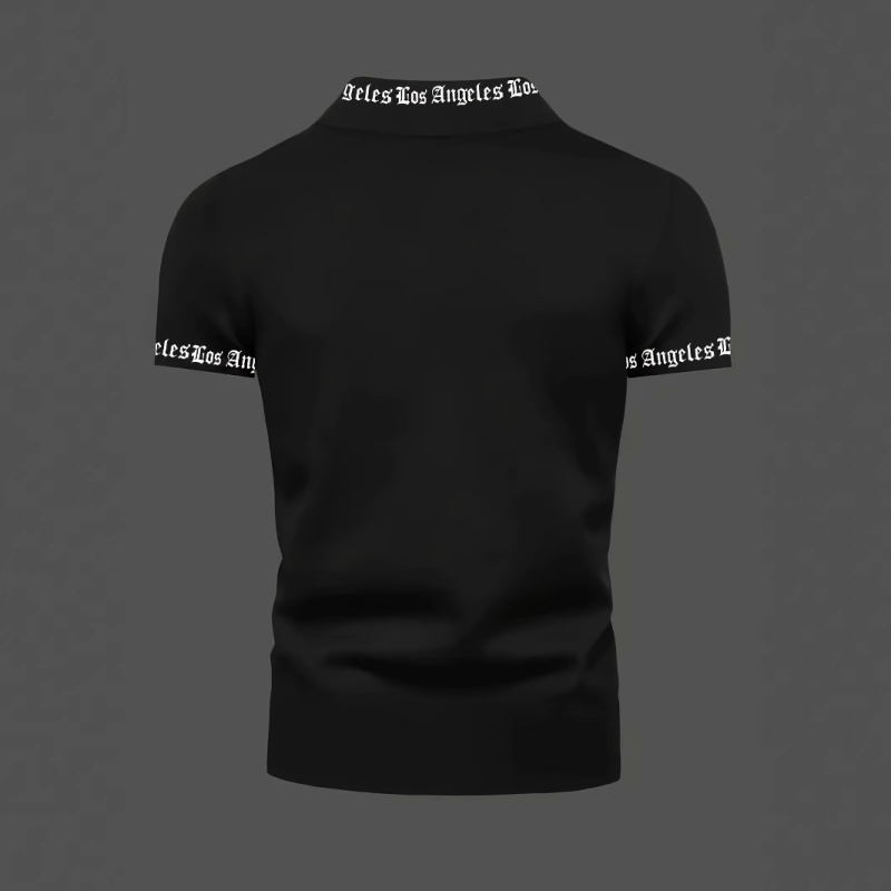 2025 Tricou nou pentru bărbați, cu guler înalt, casual, culoare pură, casă simplă, la modă, îmbrăcăminte exterioară, mâneci lungi