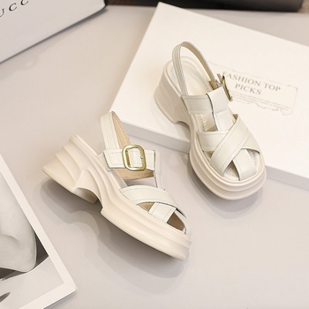 Διασυνοριακές Εξαγωγές Baotou Παπούτσια Pig Cage με Χοντρό Σόλα για Γυναίκες Καλοκαιρινά 2025 Ρωμαϊκά Σανδάλια με Χοντρό Σόλα και Πλατφόρμα με Ψηλοτάκουνα
