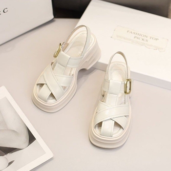 Διασυνοριακές Εξαγωγές Baotou Παπούτσια Pig Cage με Χοντρό Σόλα για Γυναίκες Καλοκαιρινά 2025 Ρωμαϊκά Σανδάλια με Χοντρό Σόλα και Πλατφόρμα με Ψηλοτάκουνα