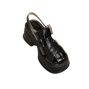 Διασυνοριακές Εξαγωγές Baotou Παπούτσια Pig Cage με Χοντρό Σόλα για Γυναίκες Καλοκαιρινά 2025 Ρωμαϊκά Σανδάλια με Χοντρό Σόλα και Πλατφόρμα με Ψηλοτάκουνα