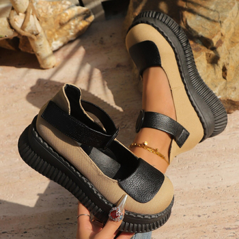 Εξωτερικό Εμπόριο Ζεστές Προσφορές Casual Ρετρό Εθνοτικά Ψηλοτάκουνα Μόδα Ρωμαϊκά Παπούτσια Καλοκαιρινά Νέα Γυναικεία Παπούτσια Πλατφόρμας με Χοντρή Σόλα