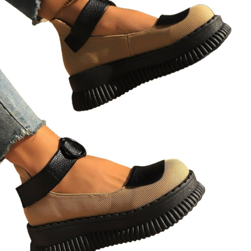 Pantofi cu platformă și talpă groasă pentru femei, vară caldă, cu toc înalt, casual, retro etnic, vânzare de lux, comerț exterior