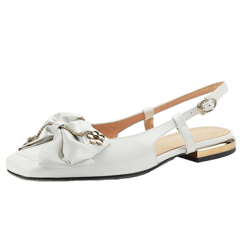 Γυναικεία Σανδάλια Baotou Bow Hollow, Καλοκαιρινά, Νέα Ρετρό, Χαμηλά Hollow Παπούτσια