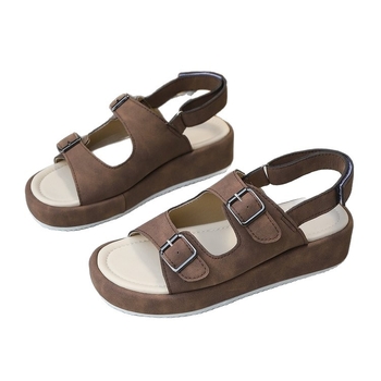 Γυναικεία σανδάλια μεγάλου μεγέθους με χοντρή σόλα, διασυνοριακά, καλοκαίρι 2025, νέα, αναπνεύσιμα, casual γυναικεία σανδάλια, εξωτερικό εμπόριο, Amazon, μεσαίο μέγεθος