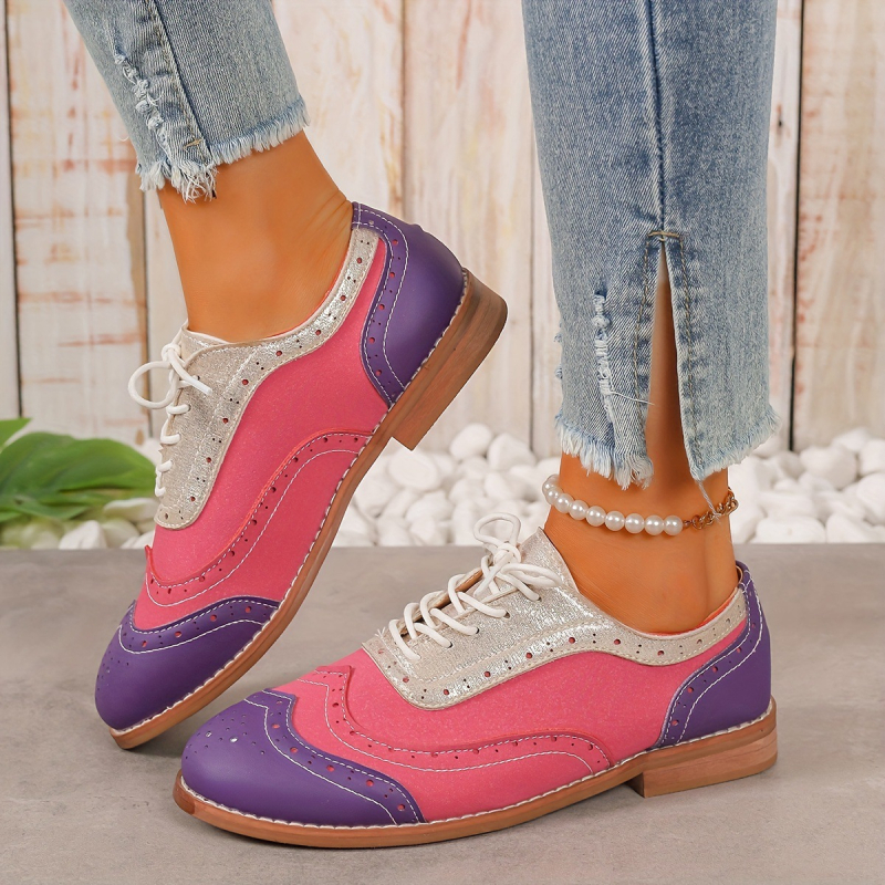 Pantofi sport Oxford cu dantelă, stil european și american, pentru femei, 2025, transfrontalieri, noi