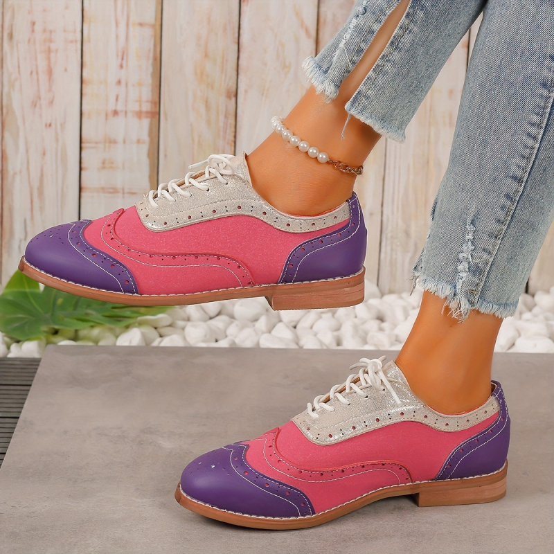 Pantofi sport Oxford cu dantelă, stil european și american, pentru femei, 2025, transfrontalieri, noi