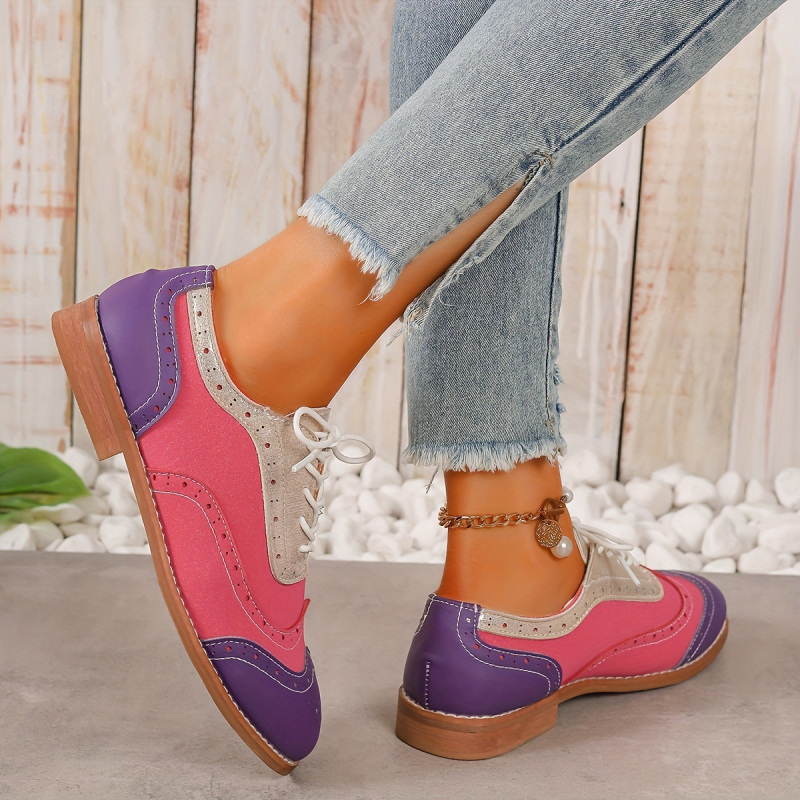 Pantofi sport Oxford cu dantelă, stil european și american, pentru femei, 2025, transfrontalieri, noi