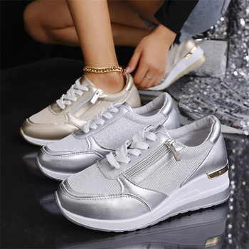 Pantofi sport și casual pentru femei, mărime mare, cu talpă groasă, pentru comerț exterior, 2024, pantofi sport la modă, en-gros