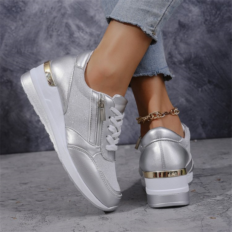 Pantofi sport și casual pentru femei, mărime mare, cu talpă groasă, pentru comerț exterior, 2024, pantofi sport la modă, en-gros