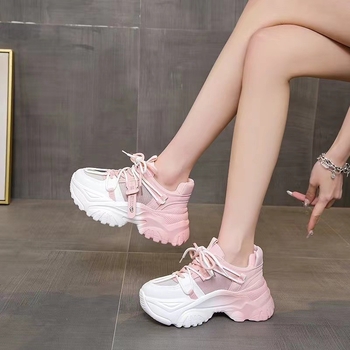 Γυναικεία αθλητικά παπούτσια με μαλακή σόλα, νέα προϊόντα Four Seasons 2025, μοντέρνα, ελαφριά παπούτσια Torre με ψηλή σόλα και χοντρή σόλα.