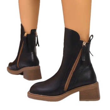 Retro stil Martin čizme sa srednjim cilindrom i bočnim patentnim zatvaračem, jesen 2024., nova europska verzija, debela peta, modne, modne, ženske čizme