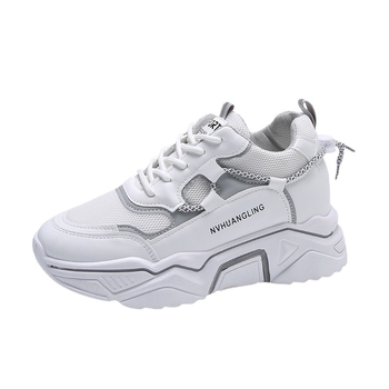 Ženske cipele s debelim potplatom, nove prozračne ulzzang cipele u korejskom stilu, otporne na habanje, udobne bijele, ženske modne cipele, ljeto 2022.