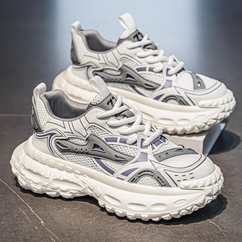 Vasaras jauni, moderni vīriešu elpojoši, sietveida, biezas zoles, augstumu palielinoši, sporta, ērti, moderni, tēta apavi, ikdienas apavi, vīriešu apavi