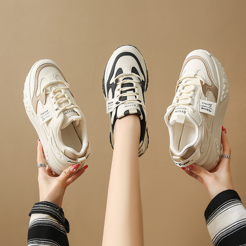 Padidinti „Torre“ batai moterims, madingi „Ins All-match 2024“ nauji rudens kvėpuojantys batai, moteriški storapadžiai europietiški sportbačiai