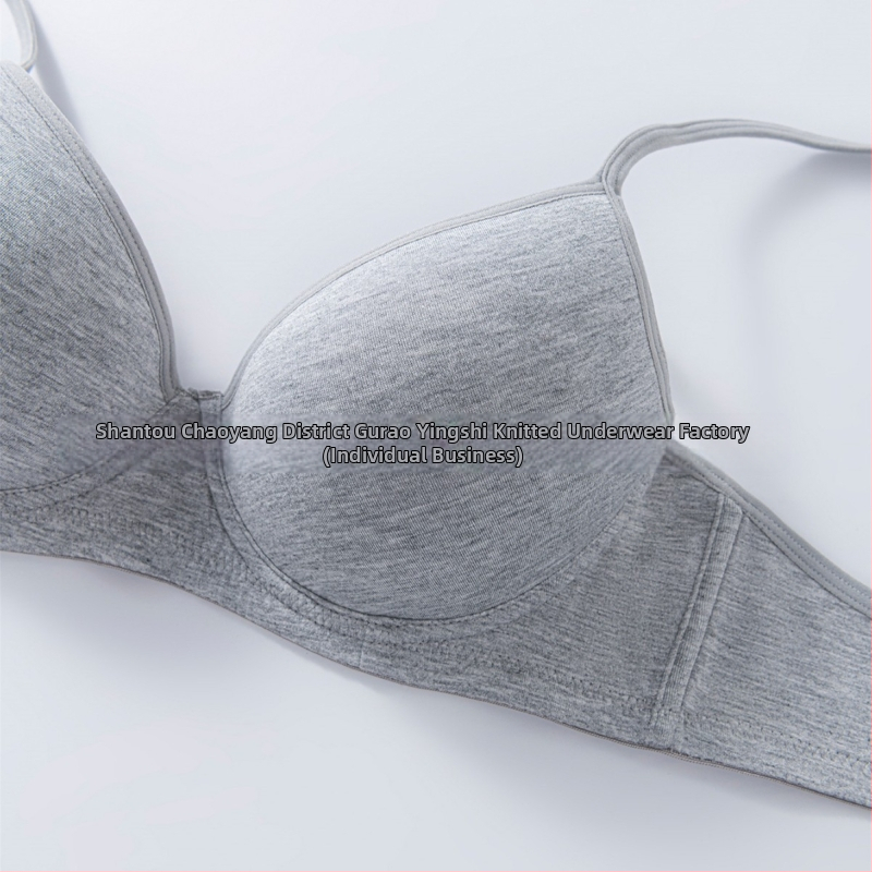 Īpaši piemērots pārrobežu karsto meiteņu krūšturim, elpojošs un ērts, gluds kokvilnas apakšveļas komplekts ar tērauda gredzeniem, kas savelk pret nokarāšanos.