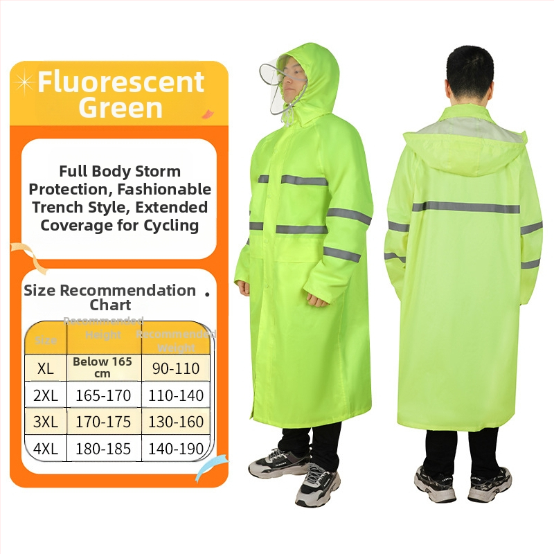 Integreeritud sanitaartehnika vihmamantel jalgrattasõiduks, elektriratta vihmamantel, täiskeha katva Oxford-kangast matkamiseks, paksendatud, spetsiaalne jalgrattasõiduks