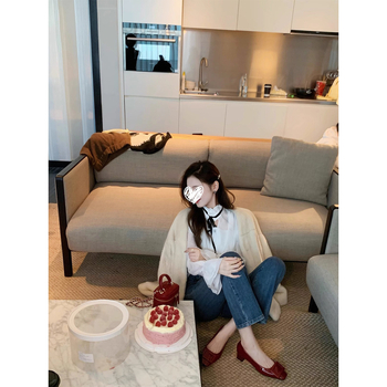 Κλασικά ψηλοτάκουνα παπούτσια τύπου Chanel με τετράγωνη αγκράφα και χοντρό τακούνι σε στιλ Chanel, με τετράγωνη μύτη, κομψά ψηλοτάκουνα παπούτσια για γυναίκες, άνοιξη