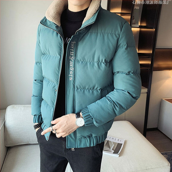 2024 Νέα Μόδα Χειμερινό Κολάρο χωρίς Καπέλο με Βαμβακερό Γέμισμα, Ζεστό Μπουφάν με Βαμβακερή Γέμισμα για Άνδρες