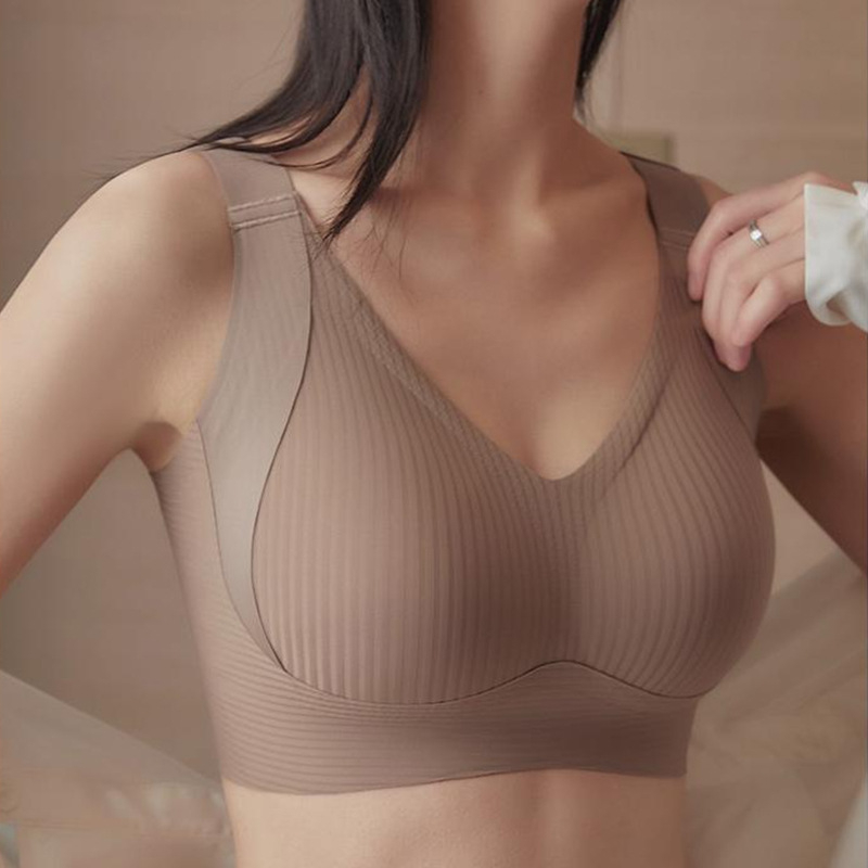 Nauja „Lilt Traceless“ reguliuojamo dydžio moteriška liemenėlė su didele krūtine ir mažu dydžiu, be žiedų.