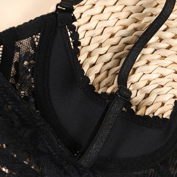 Europos ir Amerikos užsienio prekybos seksualių apatinių gamintojų didmeninė prekyba karštomis merginomis su push-up permatoma, neslystanti plona nėriniuota liemenėlė