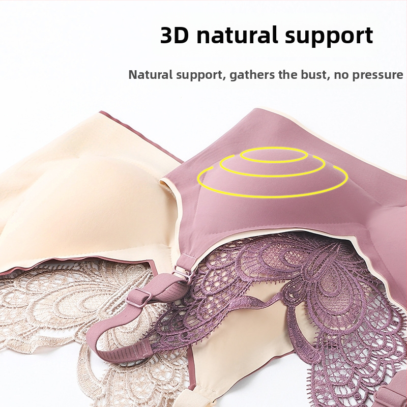5XL bezrámová podprsenka z Thajska, latexová podprsenka veľkej veľkosti, dámska spodná bielizeň s motýľovým vzorom, krásny chrbát, sexy, zhromaždená, pohodlná vesta