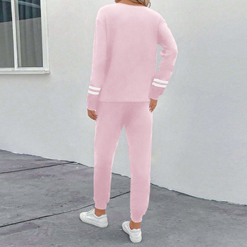 Διασυνοριακό Αποκλειστικό Απλό Μοντέρνο Ευρωπαϊκό και Αμερικανικό Σετ Οικιακής Χρήσης Γαλάζιου Μεταξωτού Ριγέ Μανσέτες Casual Φορετές Πιτζάμες για Γυναικεία