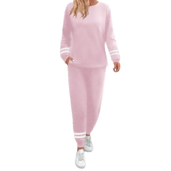 Διασυνοριακό Αποκλειστικό Απλό Μοντέρνο Ευρωπαϊκό και Αμερικανικό Σετ Οικιακής Χρήσης Γαλάζιου Μεταξωτού Ριγέ Μανσέτες Casual Φορετές Πιτζάμες για Γυναικεία