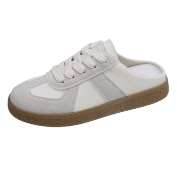 Korejski stil stopala male retro njemačke tenisice za trening 2025. ženske vanjske cipele ljetne nove lijene slip-on Baotou papuče za polovicu, moderne