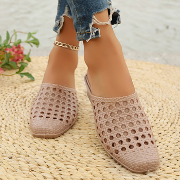 Παντόφλες Παραλίας για Γυναικεία, Γυναικεία Καλοκαιρινά Σανδάλια με Μεσαίο Τακούνι Baotou, Μοντέρνα, Κορεάτικα Στυλ για Εξωτερική Χρήση